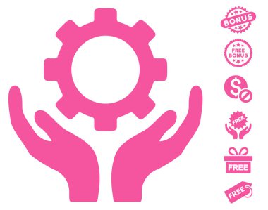 Dişli bakım el simgesini ücretsiz bonus