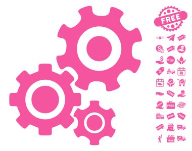 Dişli mekanizması simgesini ücretsiz bonus