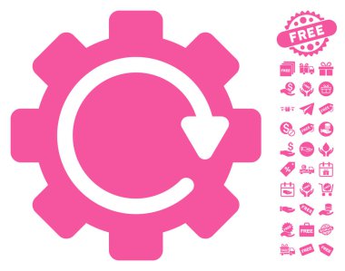 Dişli döndürme yönünü simgesi ücretsiz bonus