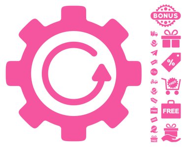 Dişli döndürme yönünü simgesi ücretsiz bonus