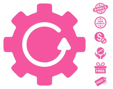 Dişli döndürme simgesi ücretsiz bonus