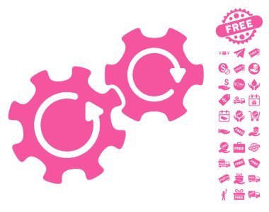 Gears'ı döndürme simgesi ücretsiz bonus