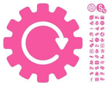 Gearwheel döndürme simgesi ücretsiz bonus