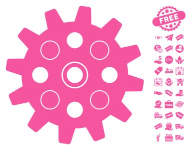 Ücretsiz Bonus ile gearwheel simgesi