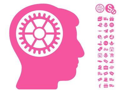 Ücretsiz Bonus kafa dişli simgesiyle