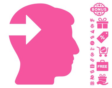 Baş eklenti ok simgesi ücretsiz bonus