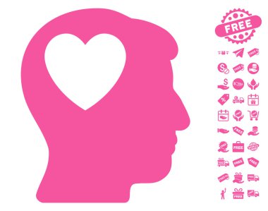 Aşk kalp düşünme simgesi ücretsiz bonus