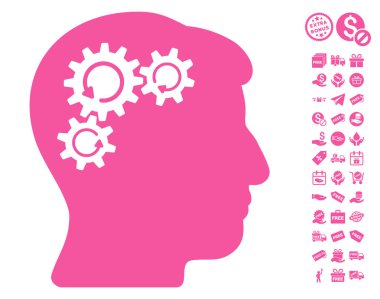 Zihin dişli döndürme simgesi ücretsiz bonus