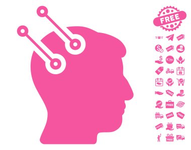 Sinirsel arayüz konektörleri simgesi ücretsiz bonus