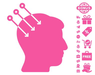 Sinirsel arayüz konektörleri simgesi ücretsiz bonus