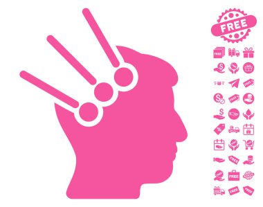 Sinirsel arayüz konektörleri simgesi ücretsiz bonus