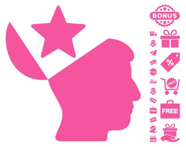 Açık kafa yıldız simgesi ile ücretsiz Bonus