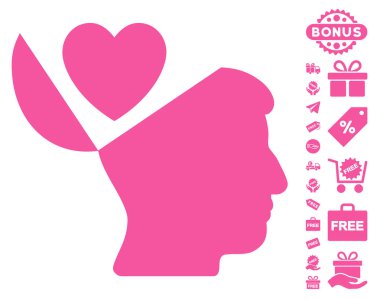 Açık fikirli aşk kalp simgesi ücretsiz bonus