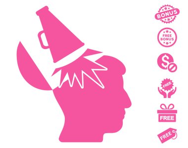 Açık fikirli megafon simgesi ücretsiz bonus