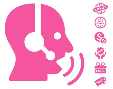 Ücretsiz Bonus ile simge işleç konuşma ses dalgaları