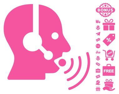 Ses dalgaları simgesi ücretsiz Bonus ile konuşurken işleç