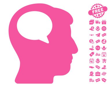 Ücretsiz Bonus simgesiyle düşünme kişi