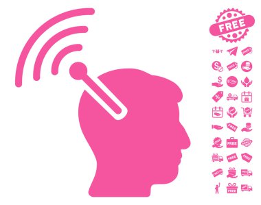 Radyo sinirsel arayüzü simgesi ücretsiz bonus