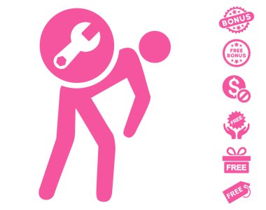 Ücretsiz Bonus ile servis kurye simgesi