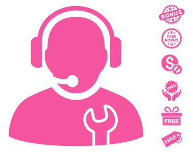 Ücretsiz Bonus ile hizmet işleç simgesi