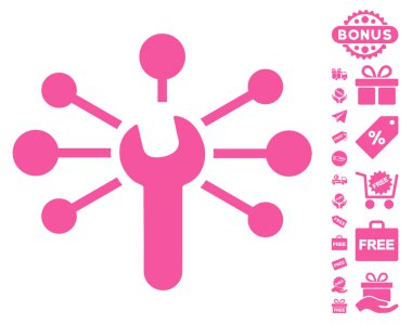 Hizmet anahtarı ilişkiler simgesi ücretsiz bonus