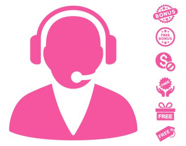 Ücretsiz Bonus ile destek işleç simgesi