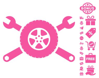 Lastik Servisi anahtarı simgesini ücretsiz bonus
