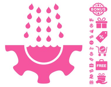 Su duş hizmet dişli simgesini ücretsiz bonus