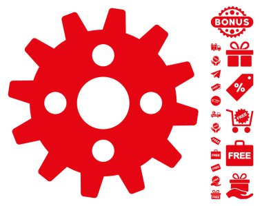 Ücretsiz Bonus dişli simgesiyle