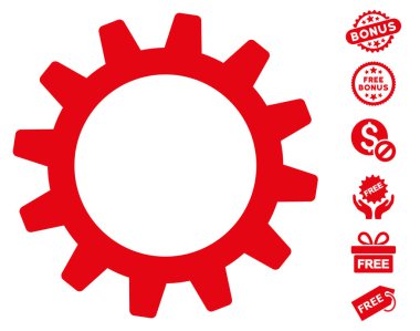 Ücretsiz Bonus dişli simgesiyle