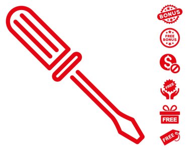 Kontur tornavida simgesi ücretsiz bonus