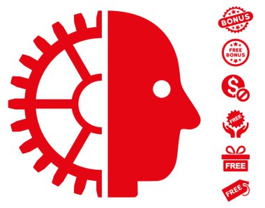 Cyborg kafa simgesi ücretsiz bonus