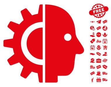 Cyborg kafa simgesi ücretsiz bonus