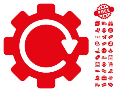 Dişli döndürme yönünü simgesi ücretsiz bonus