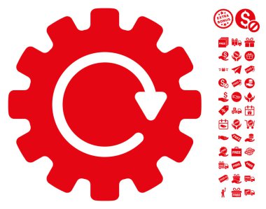 Gearwheel döndürme simgesi ücretsiz bonus