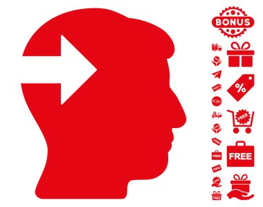 Baş eklenti ok simgesi ücretsiz bonus