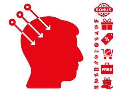 Sinirsel arayüz konektörleri simgesi ücretsiz bonus