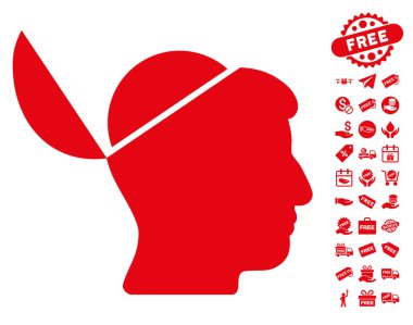 Ücretsiz Bonus ile açık beyin simgesi