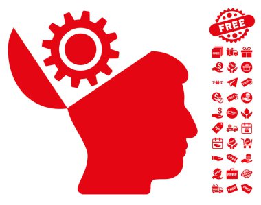 Açık kafa dişli simgesini ücretsiz bonus