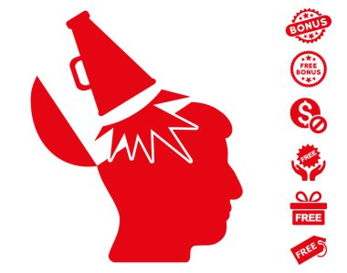 Açık fikirli megafon simgesi ücretsiz bonus