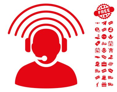 Ücretsiz Bonus ile operatör radyo sinyal simgesi