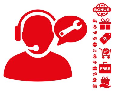 Operatör hizmeti ileti simgesi ücretsiz bonus