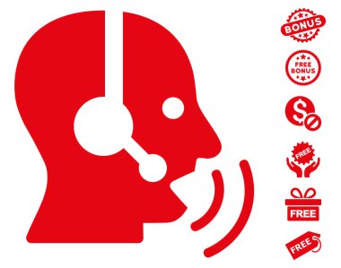 Ücretsiz Bonus ile simge işleç konuşma ses dalgaları