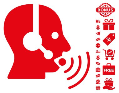 Ses dalgaları simgesi ücretsiz Bonus ile konuşurken işleç