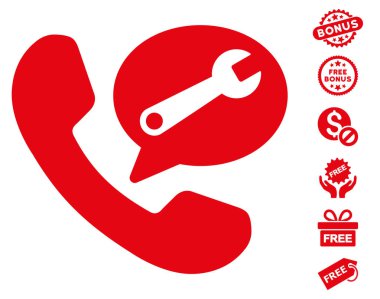 Telefon hizmeti ileti simgesi ücretsiz bonus