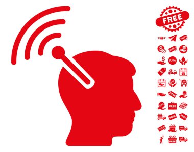 Radyo sinirsel arayüzü simgesi ücretsiz bonus