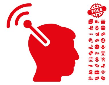 Radyo sinirsel arayüzü simgesi ücretsiz bonus