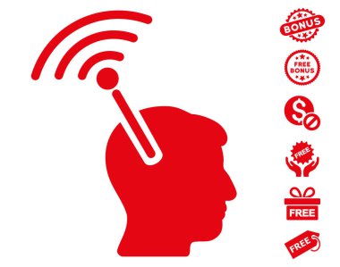 Radyo sinirsel arayüzü simgesi ücretsiz bonus