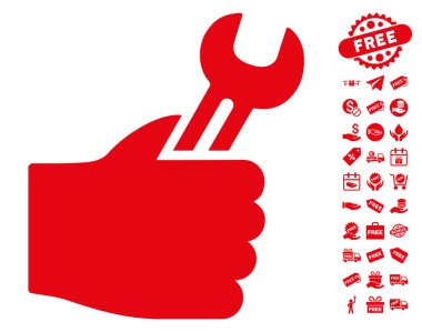 Hizmet el simgesi ücretsiz bonus