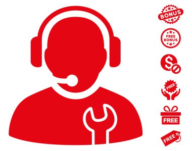 Ücretsiz Bonus ile hizmet işleç simgesi